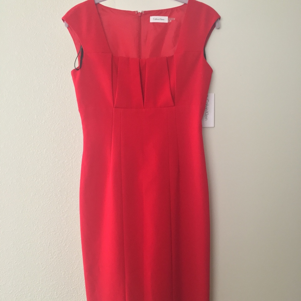Calvin Klein Red Work Dress